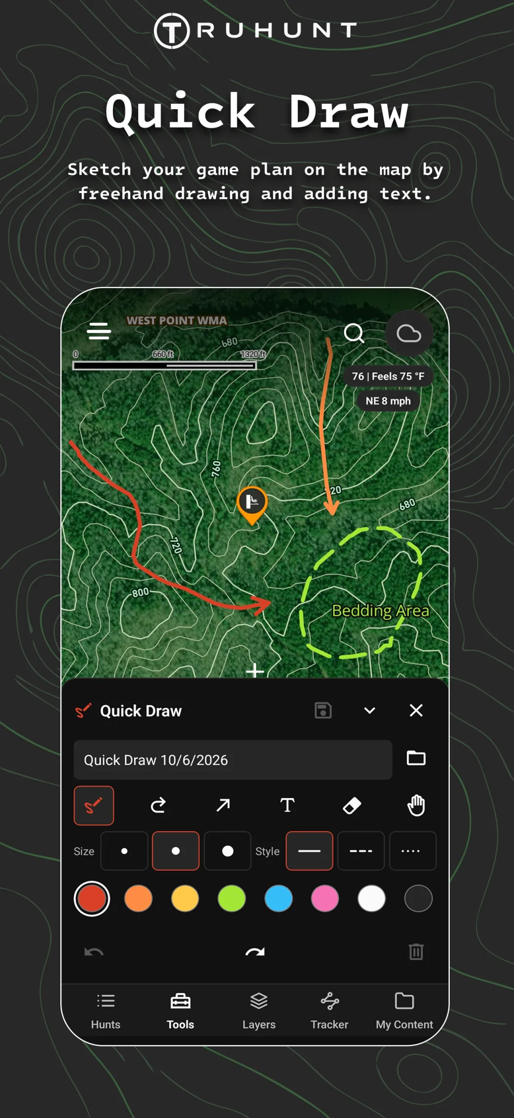 Quick Draw sketching on the map