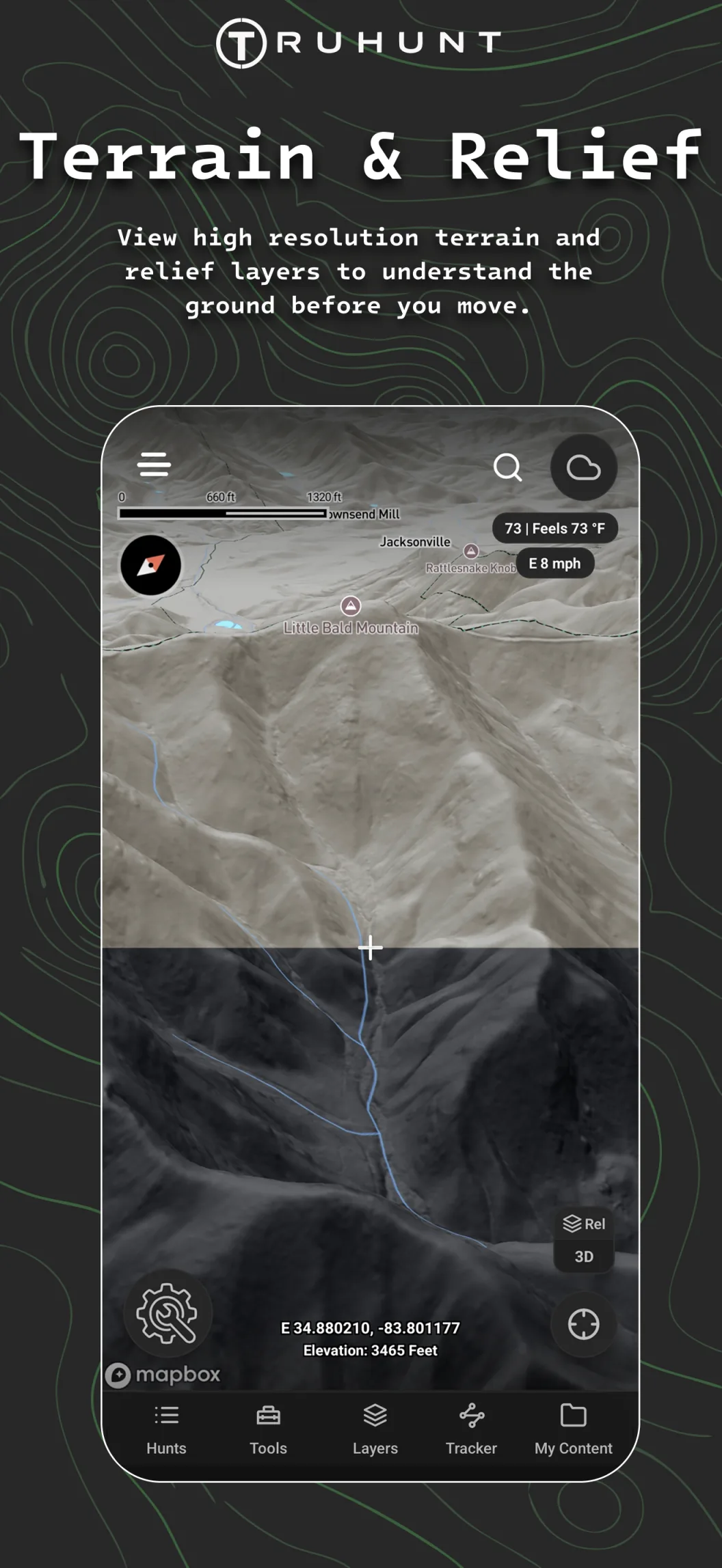 Terrain and topo view